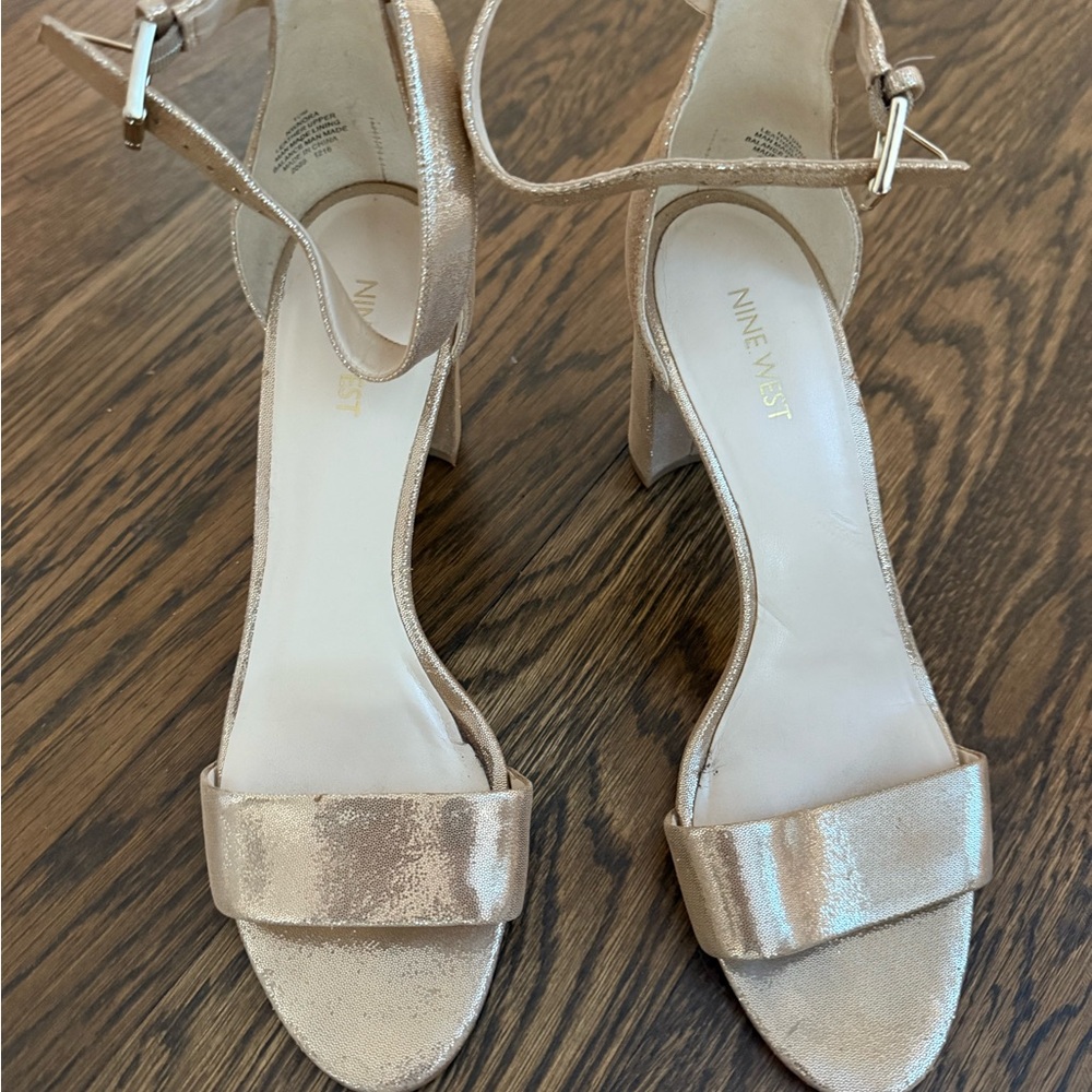 Nine West Women's Metallic Heeled Sandals